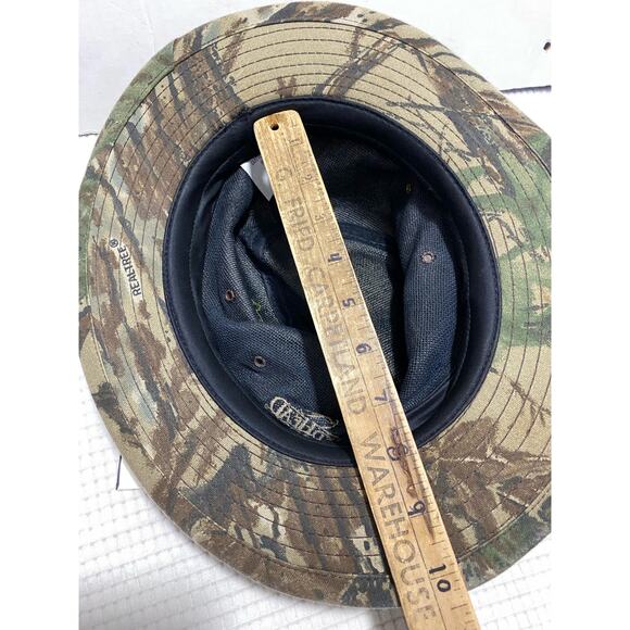 Camouflage RedHead Brimmed Mens Bucket Hat Fishing Hunting Size M Made in USA - Picture 2 of 12